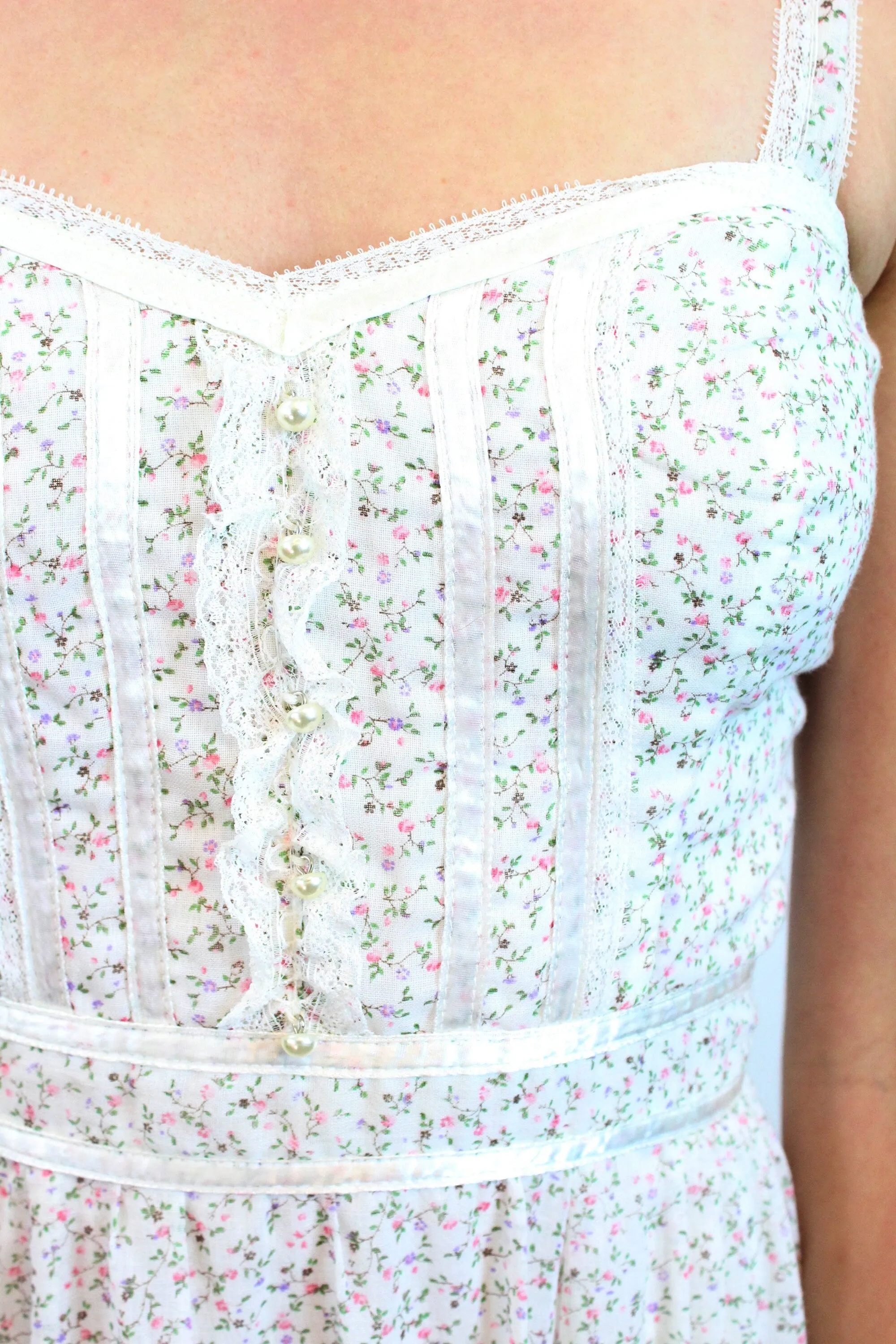 1970s GUNNE SAX floral maxi dress xs | new spring summer