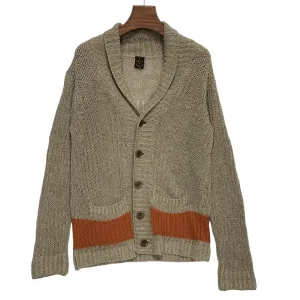 [2] Kapital Navy Linen Loose Knit Summer Cardigan