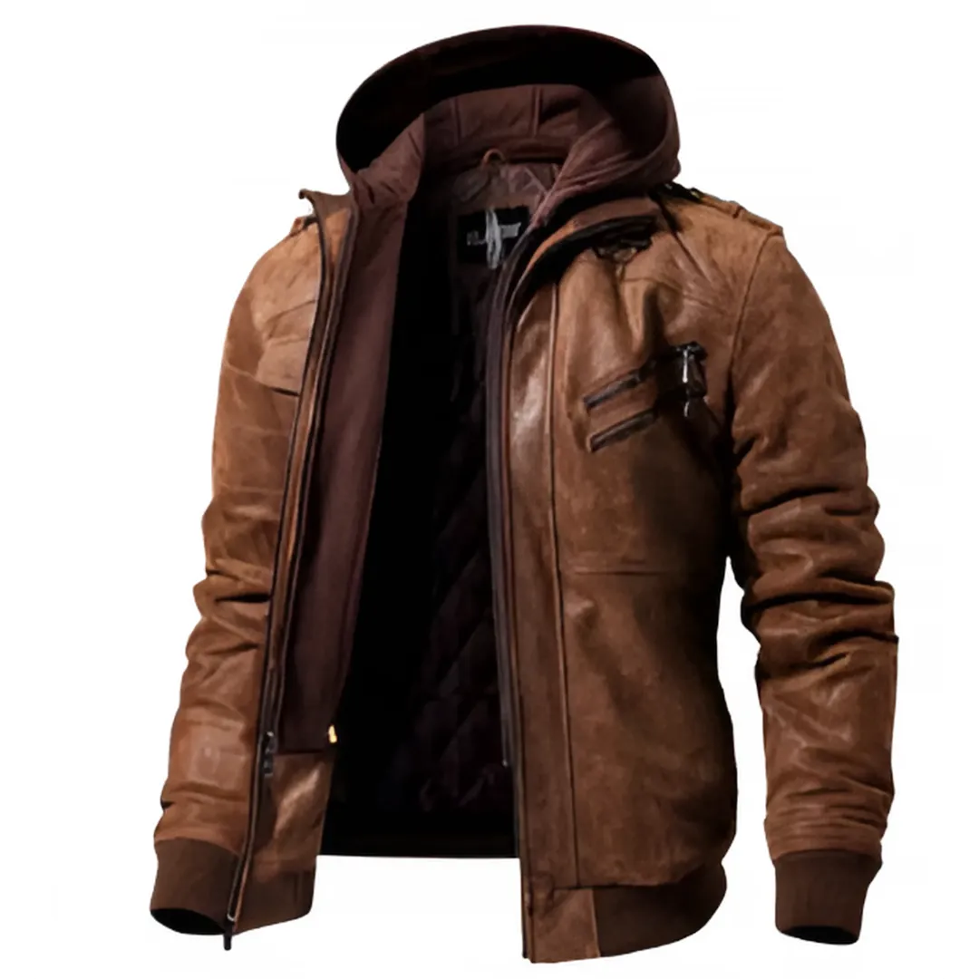 Albert™ | Leather Winter Jacket