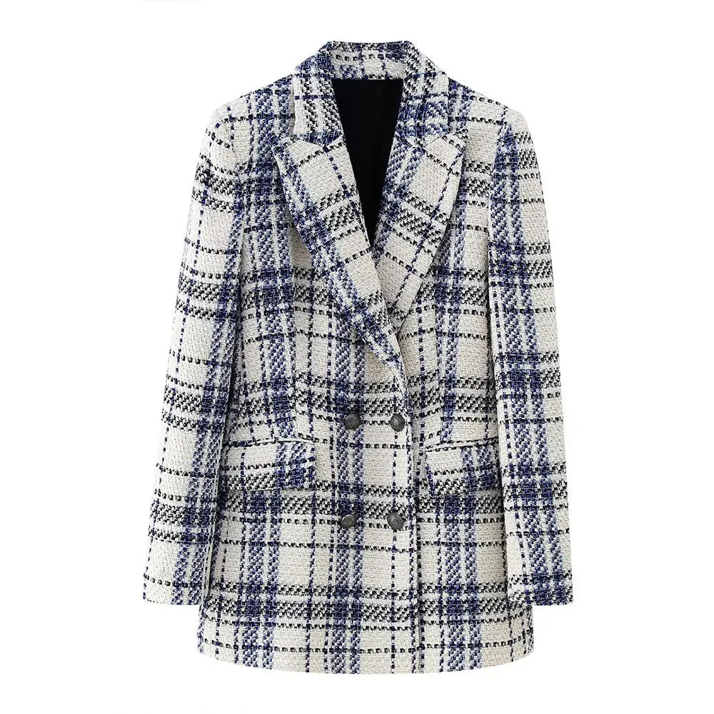 Alessia – Elegant Women’s Plaid Suit Jacket