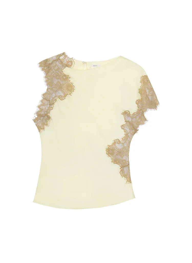 Alessia Top Light Canary Beige