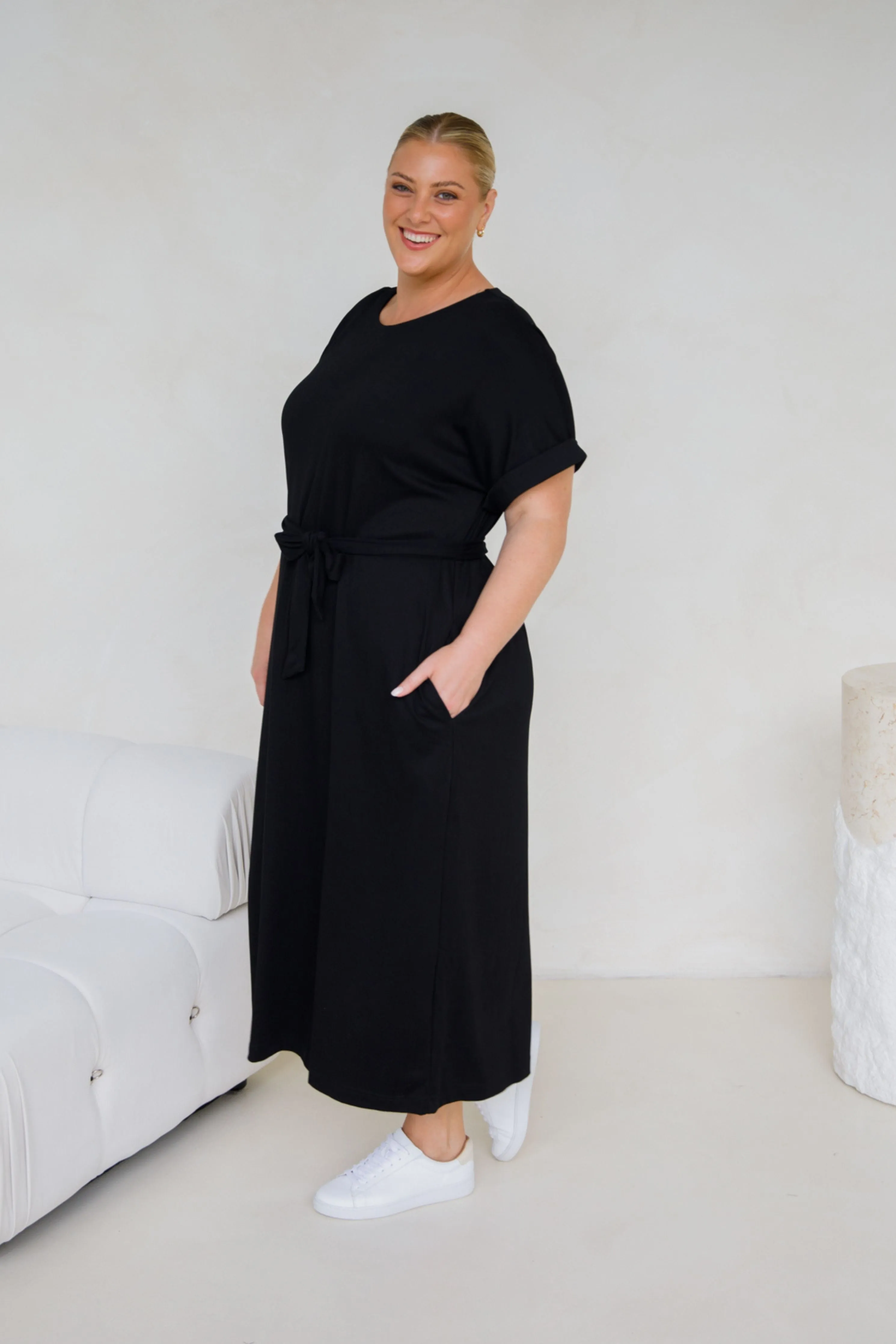 Althea Lounge Dress | Black