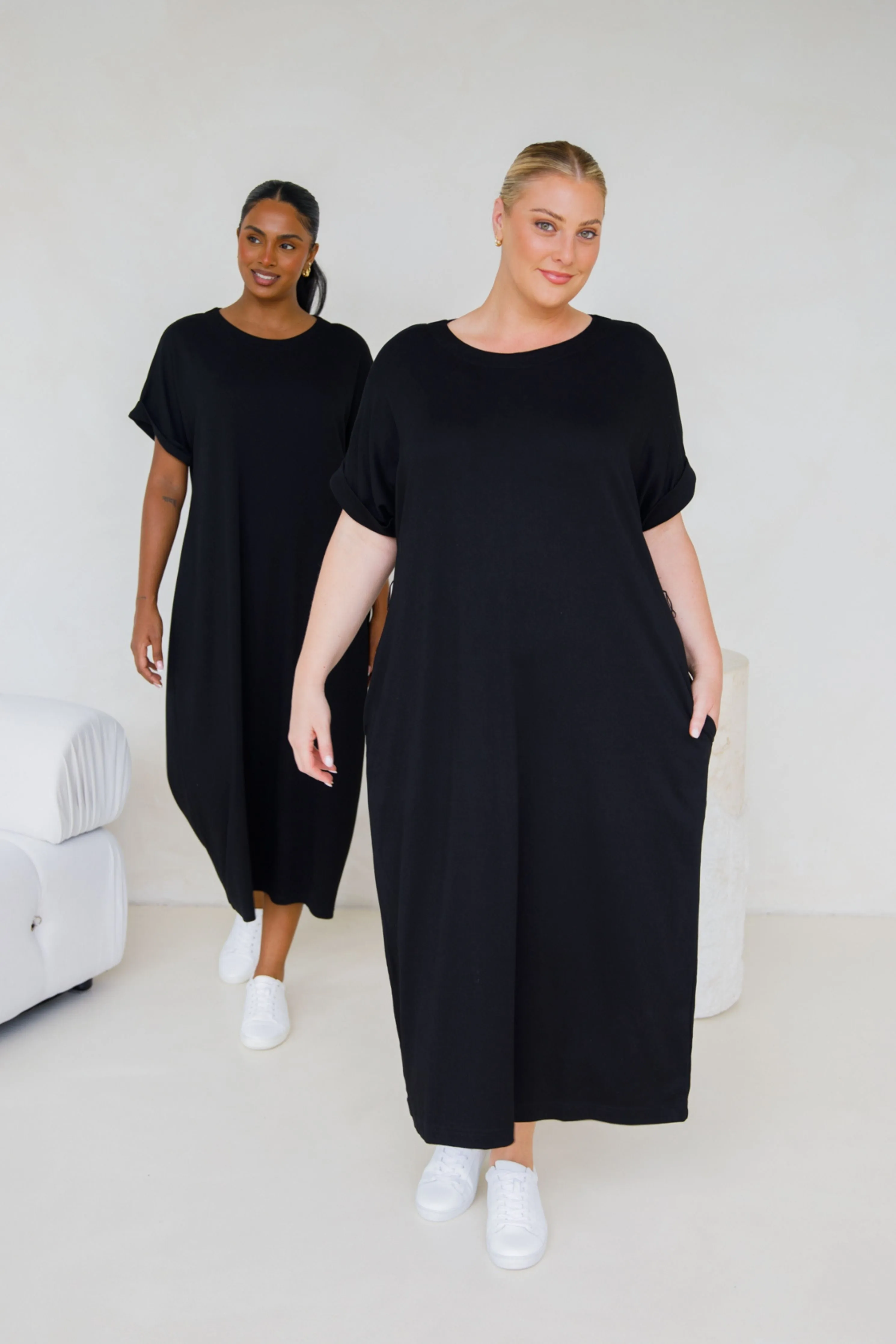 Althea Lounge Dress | Black