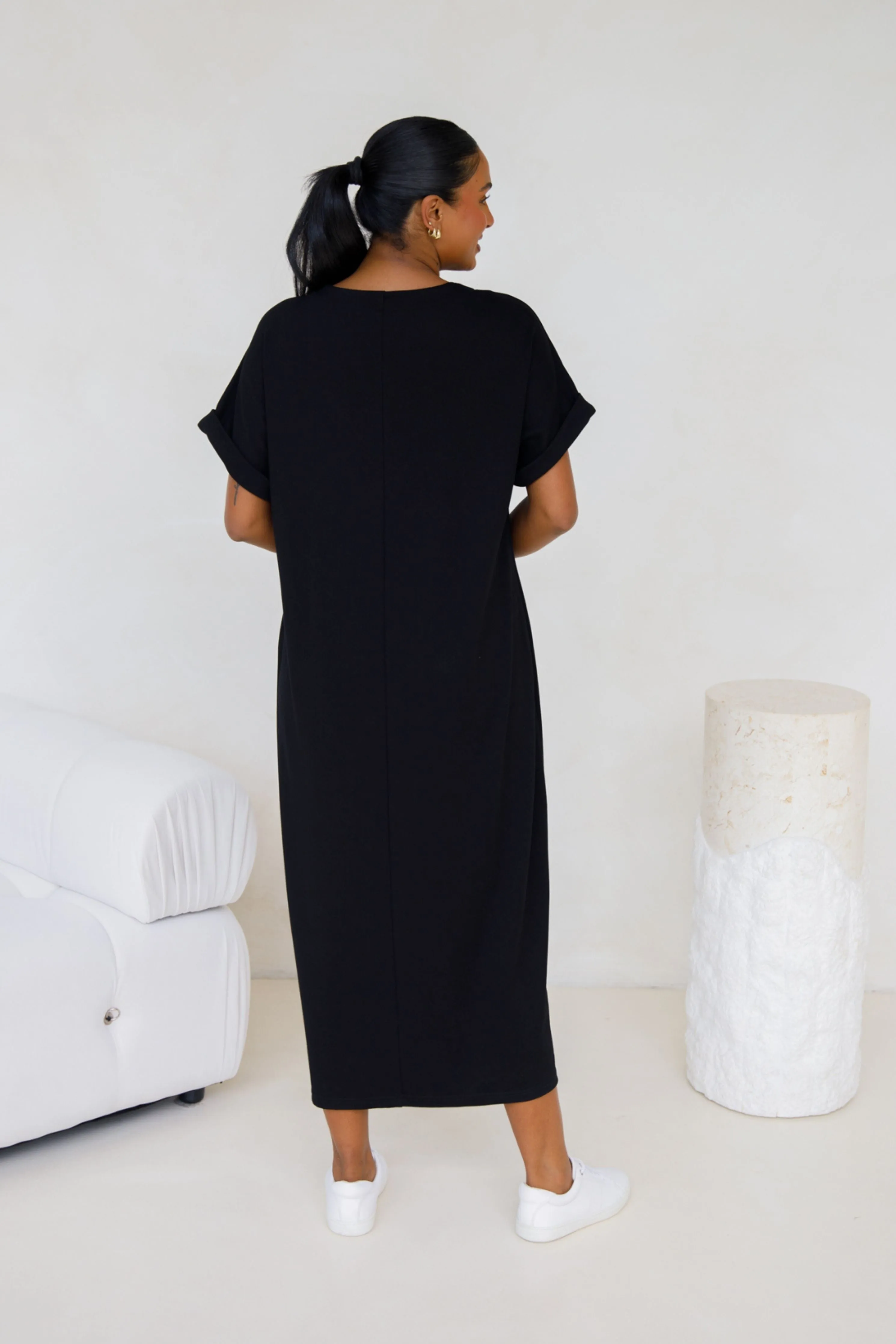 Althea Lounge Dress | Black