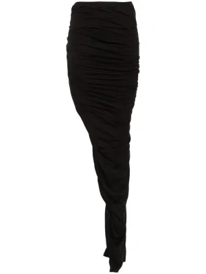 Asymmetric long skirt