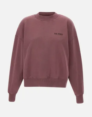 Attico Mauve Cotton Oversize Sweatshirt