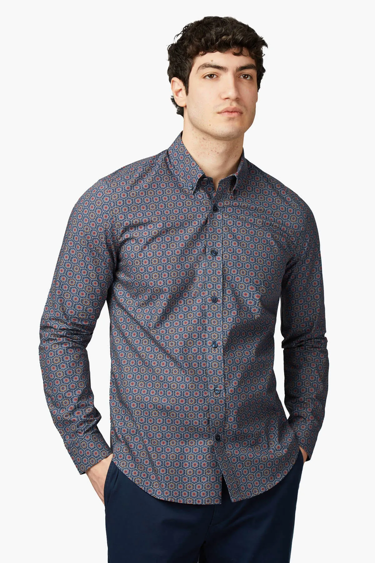BEN SHERMAN | Foulard Print Shirt
