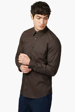 BEN SHERMAN | Linear Geo Print Shirt
