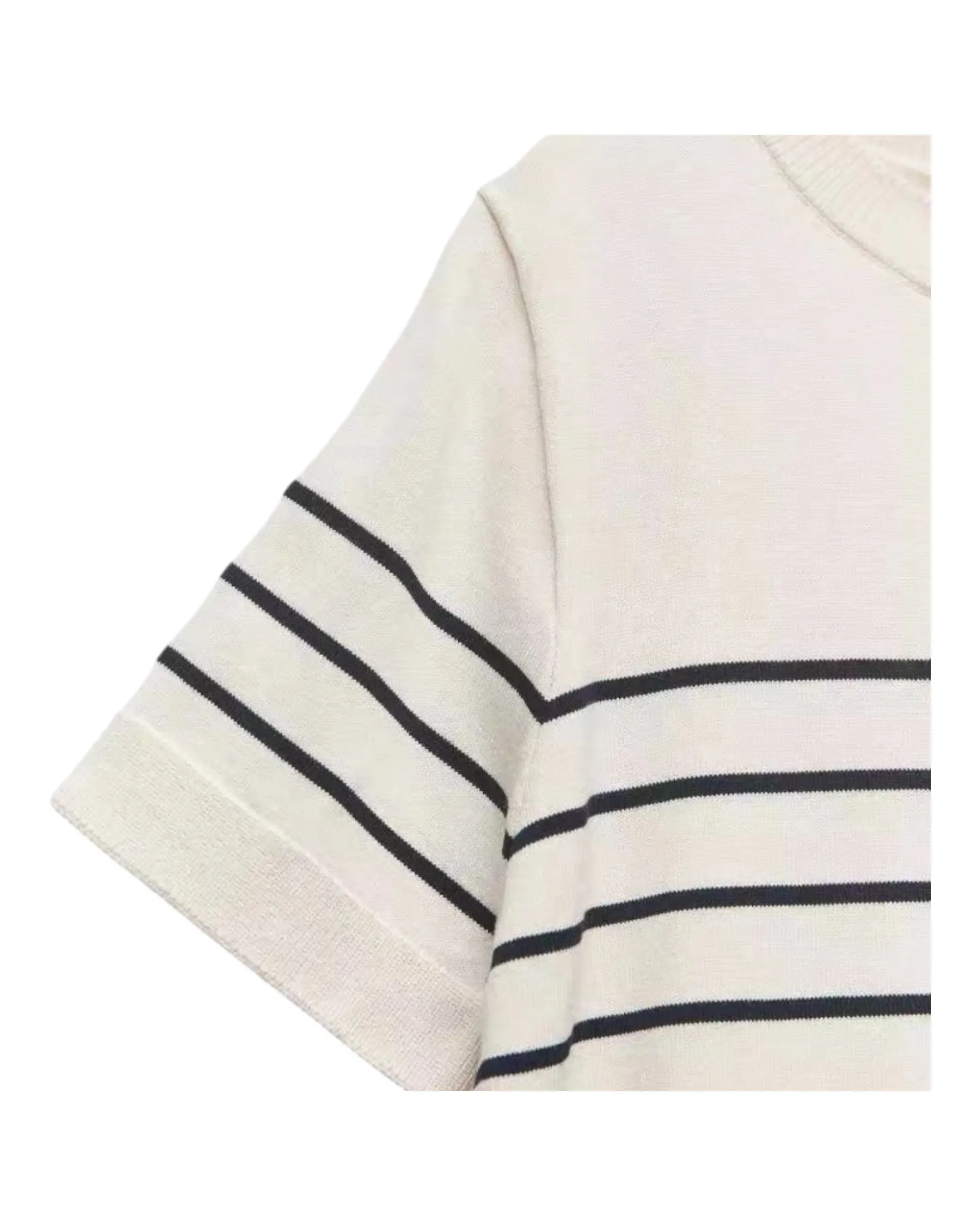 Black and White Striped T-Shirt Dress
