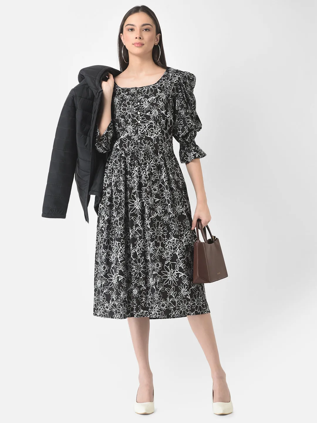 Black Floral Dress