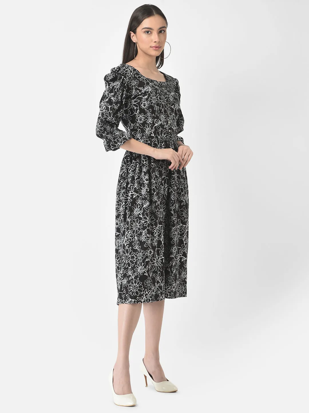 Black Floral Dress