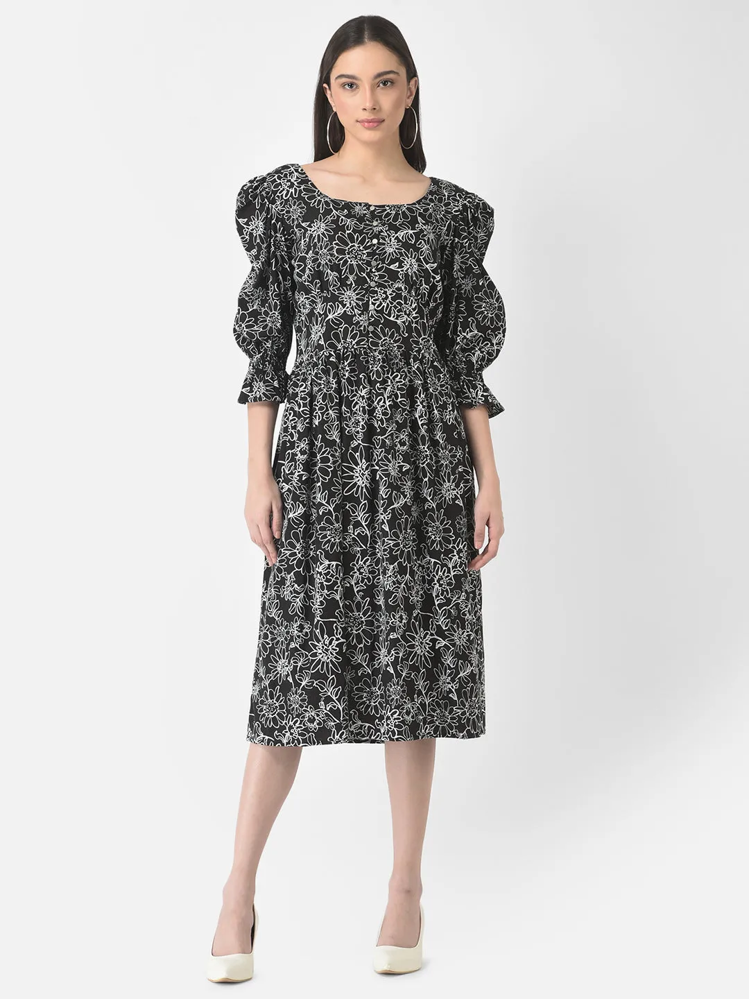 Black Floral Dress