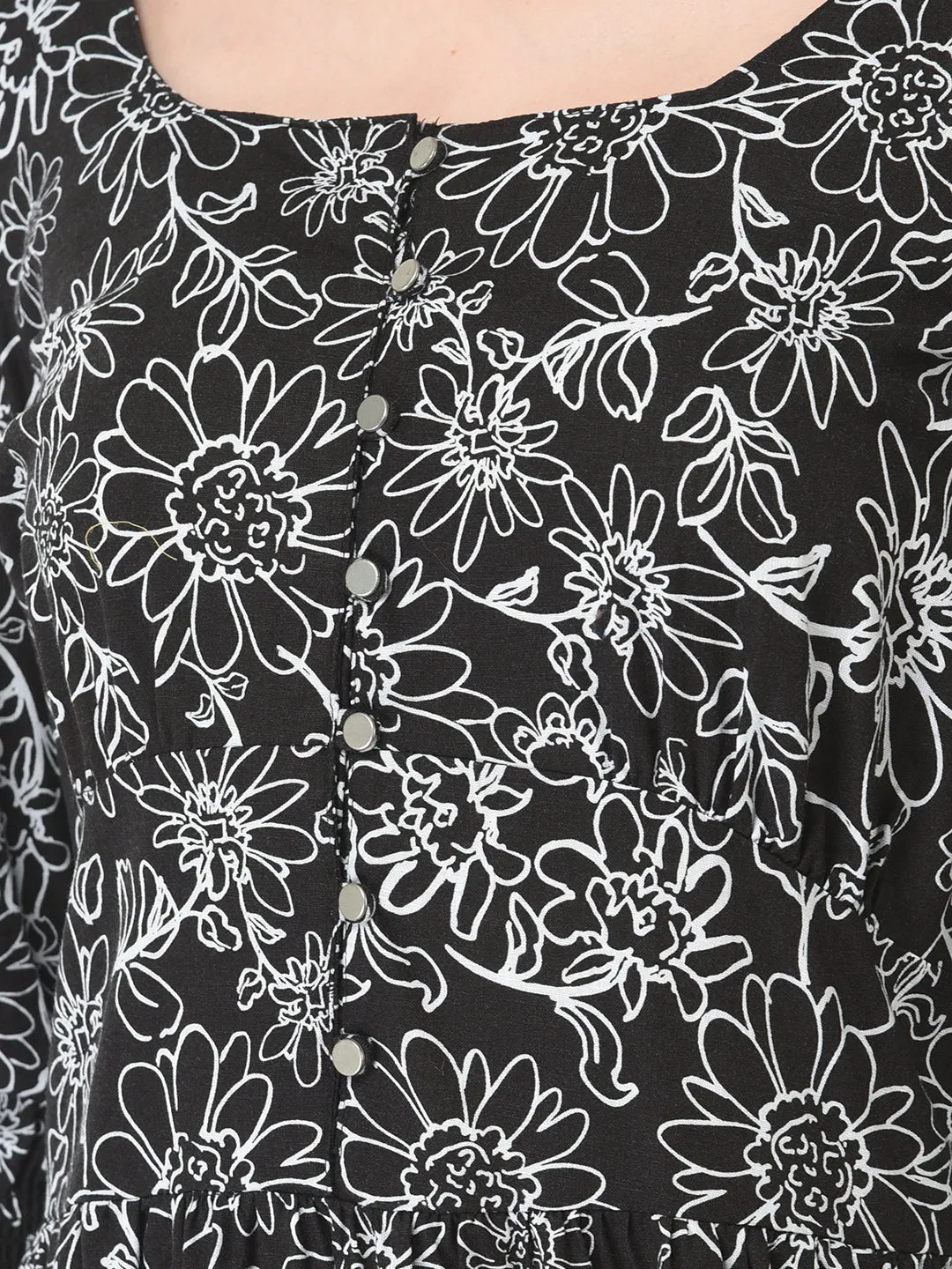 Black Floral Dress