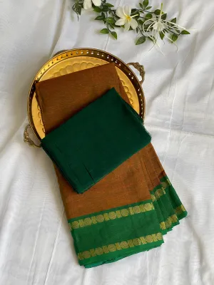 Blouse   Amber and Green Rudraksha