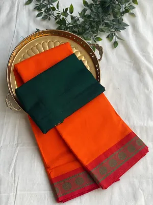 Blouse   Rudraksha Woven border | Golden Bloom