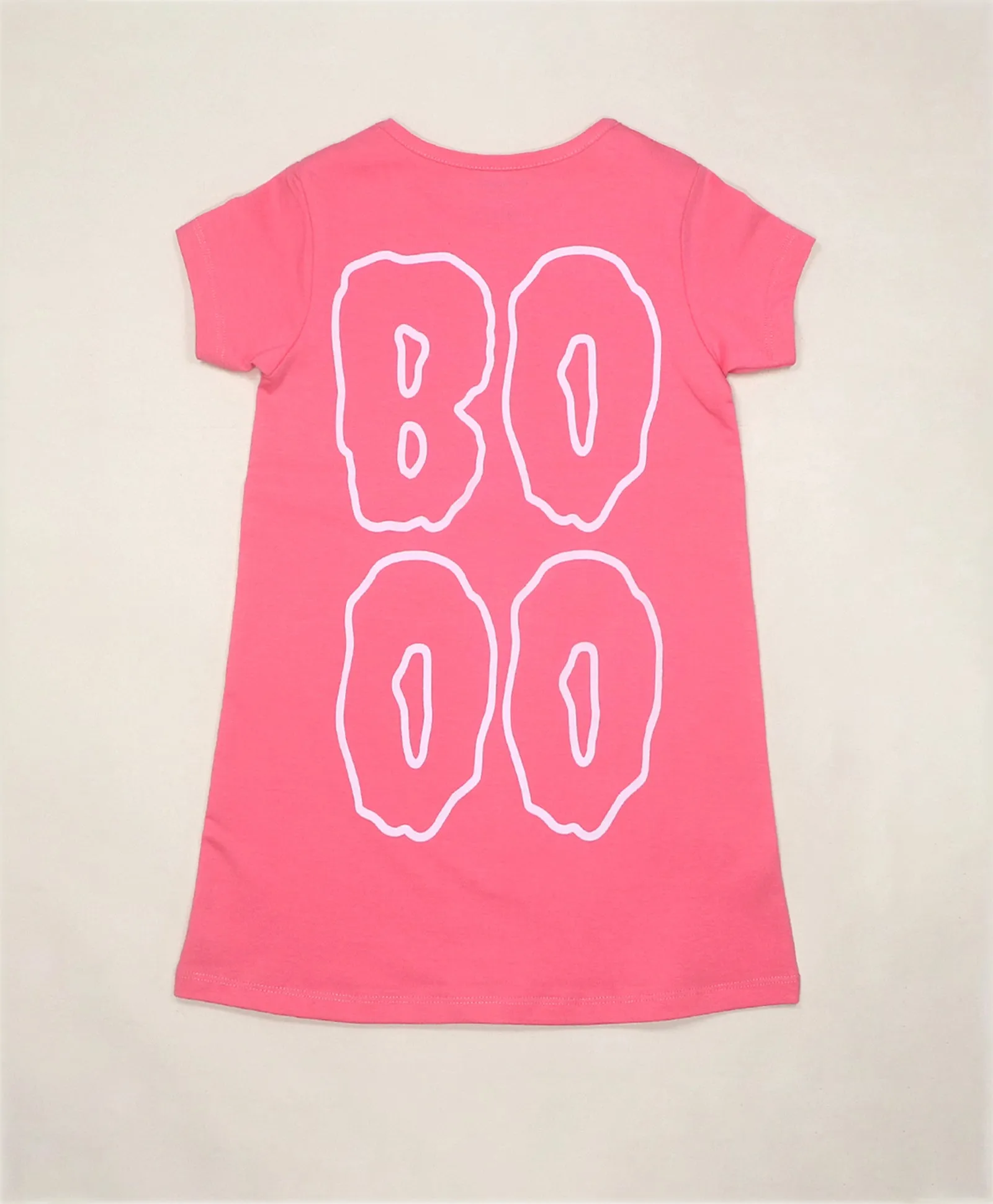 Boo Cartoon Print Girls T-Shirt Dress