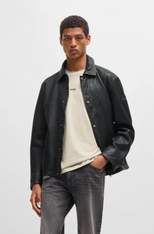 BOSS Casual Jackets Regular Fit in Leather - JERICHO 10265828 01-50522241
