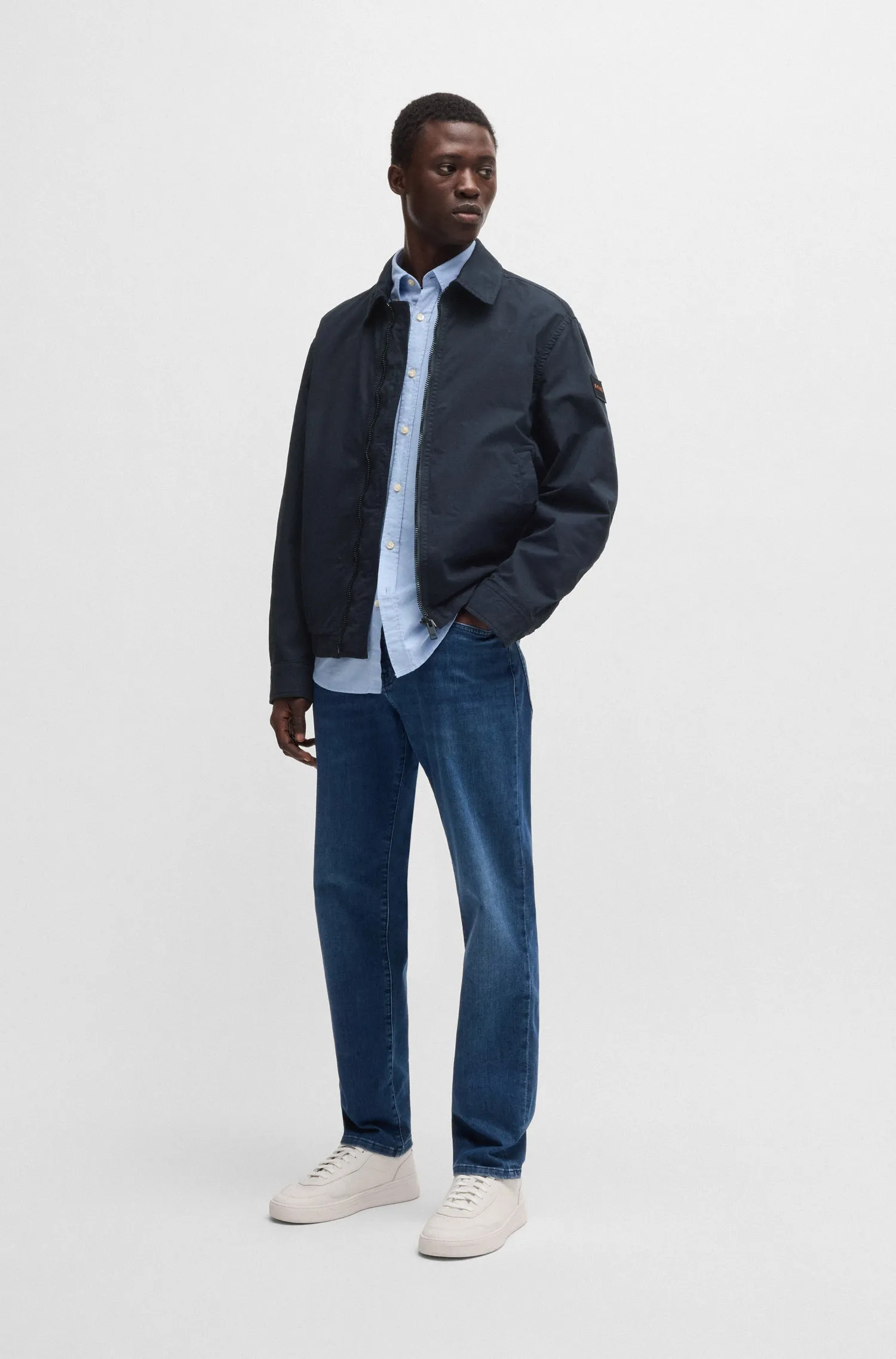 BOSS Casual Jackets Relaxed Fit in Cotton Mix - OCRUSH-D 10256880 01-50537107