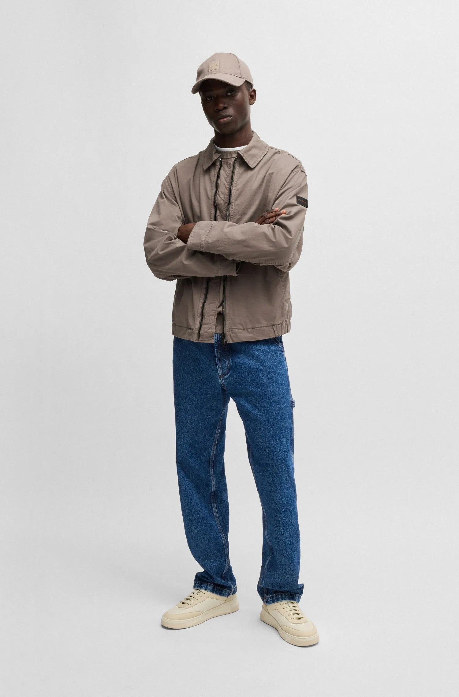 BOSS Casual Jackets Relaxed Fit in Cotton Mix - OCRUSH-D 10256880 01-50537107