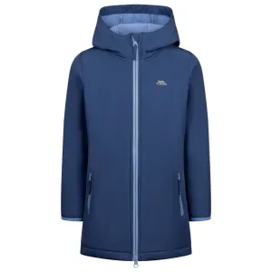 Brennagh Girls Longer Length Softshell Jacket in Blue Tone