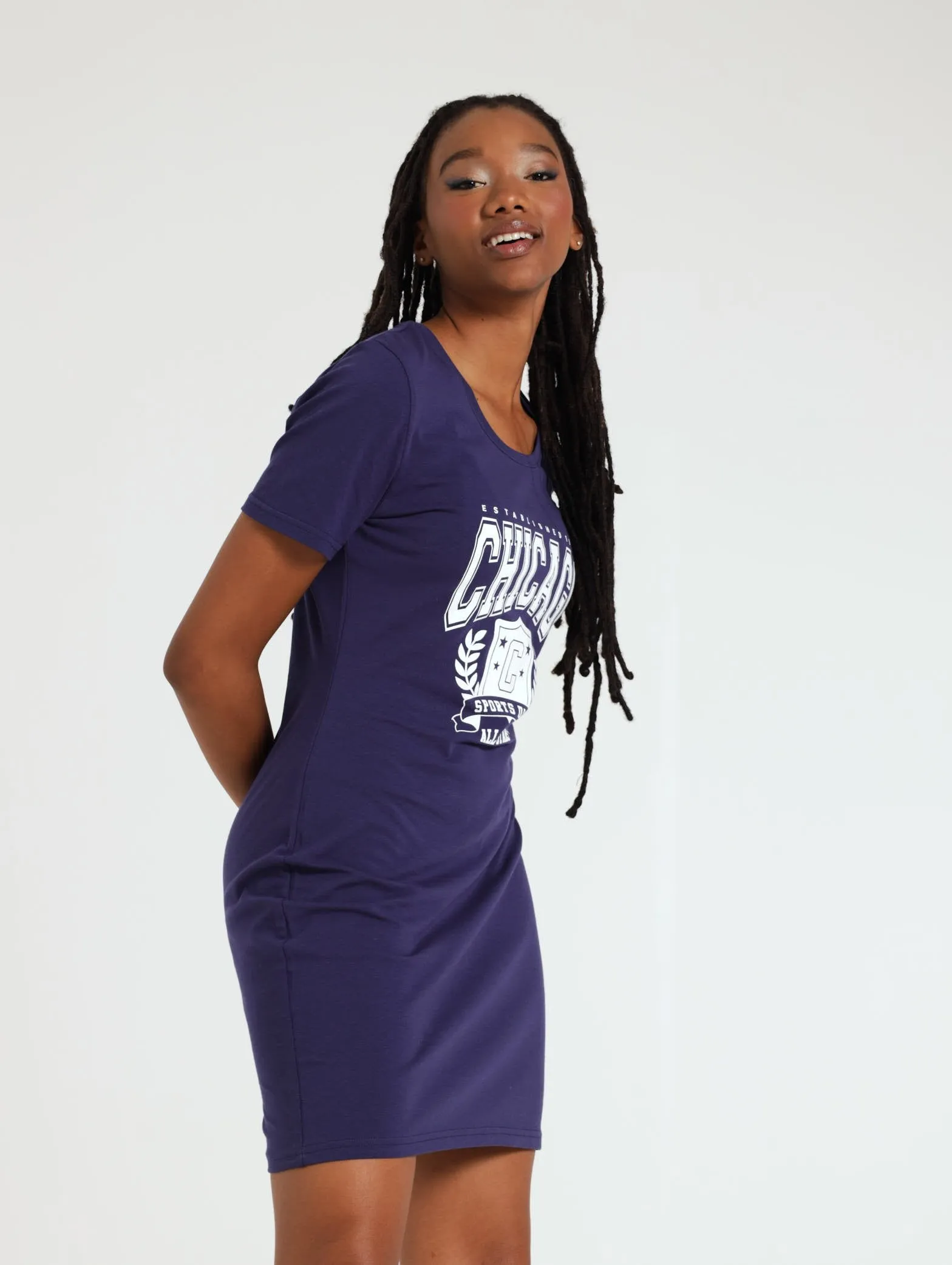 Brooklyn T-Shirt Dress - Navy