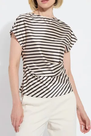 Bruna Side Draped Printed Top