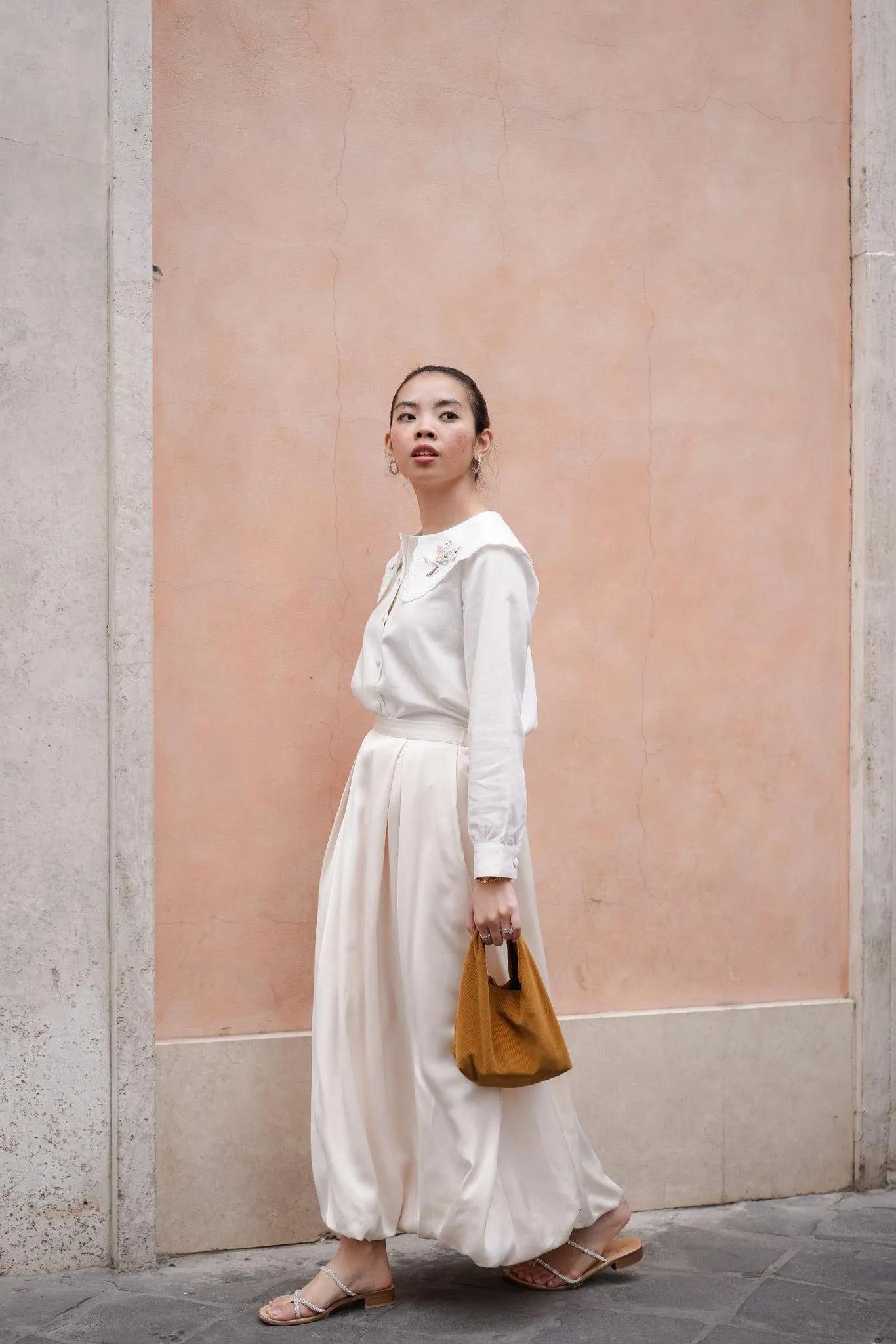 BUBBLE SKIRT IN ECRU