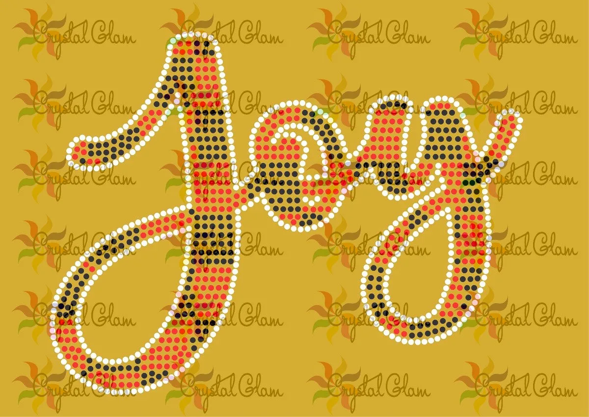 Buffalo Plaid CHRISTMAS JOY Rhinestone Download File