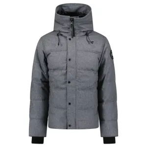CANADA GOOSE MACMILLAN DOWN PARKA GREY WOOL