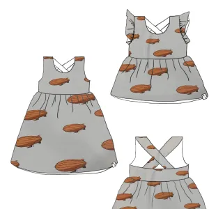 Carry Me Away FRENCH TERRY - Sunshine Dress / Peplum