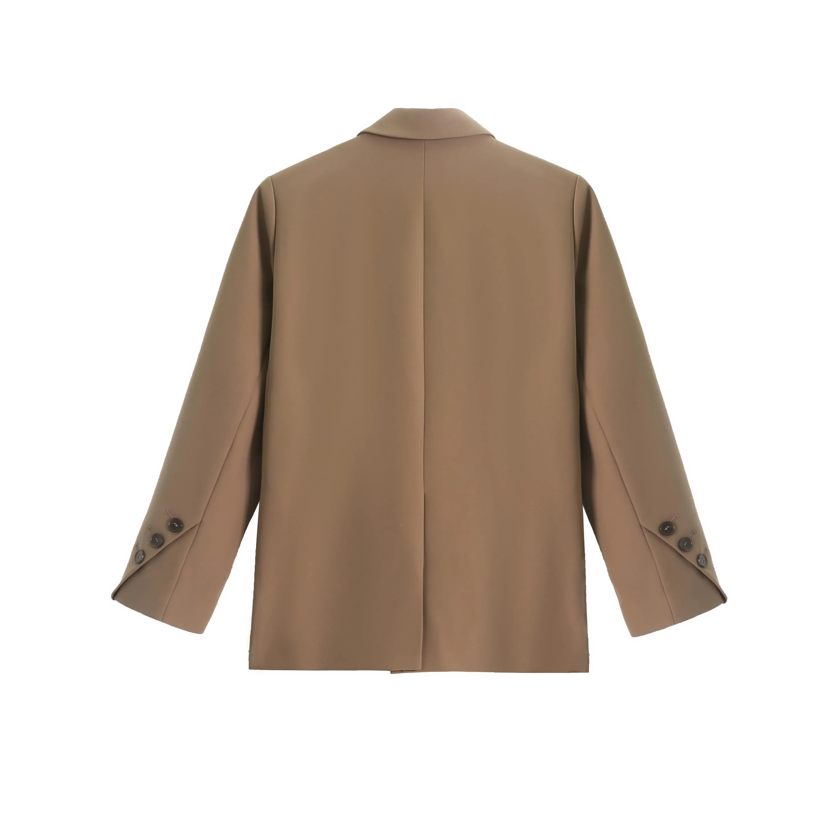 Casual Women's Sport Jacke Featuring Flap Pockets and a Relaxed Fit