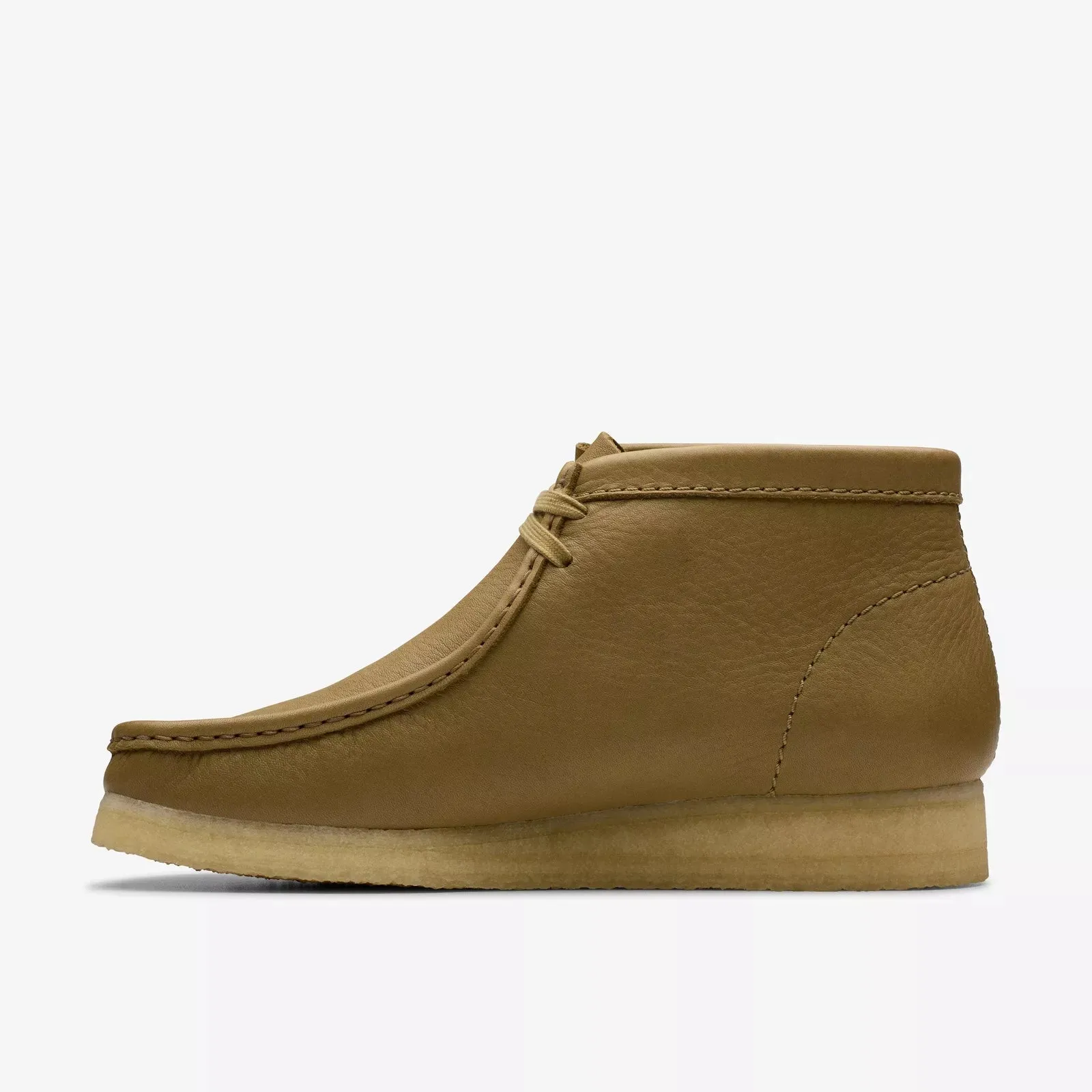 Clarks Men's Wallabee Boot Dark Olive Leather 26180690