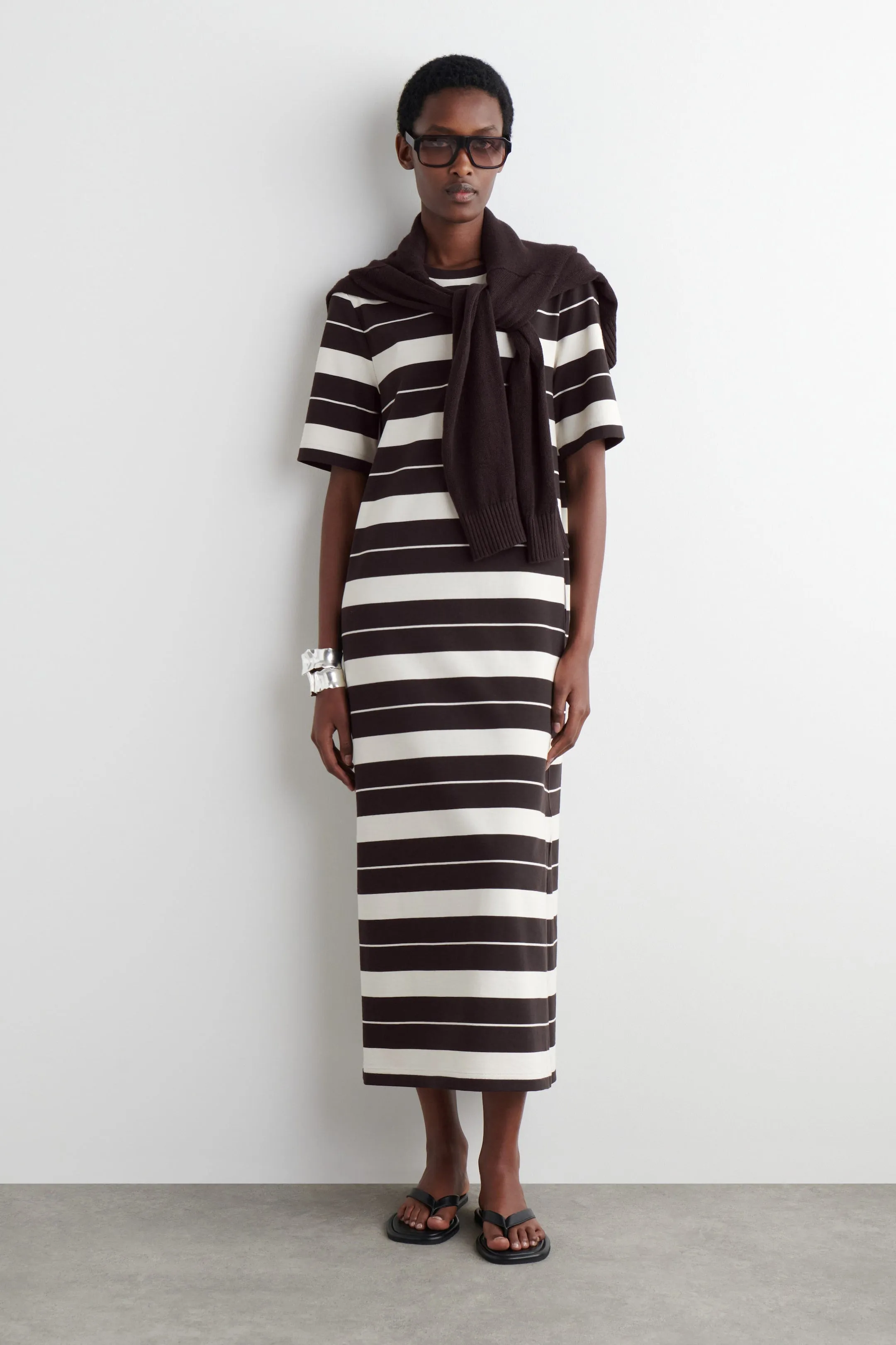 Cotton midi t-shirt dress
