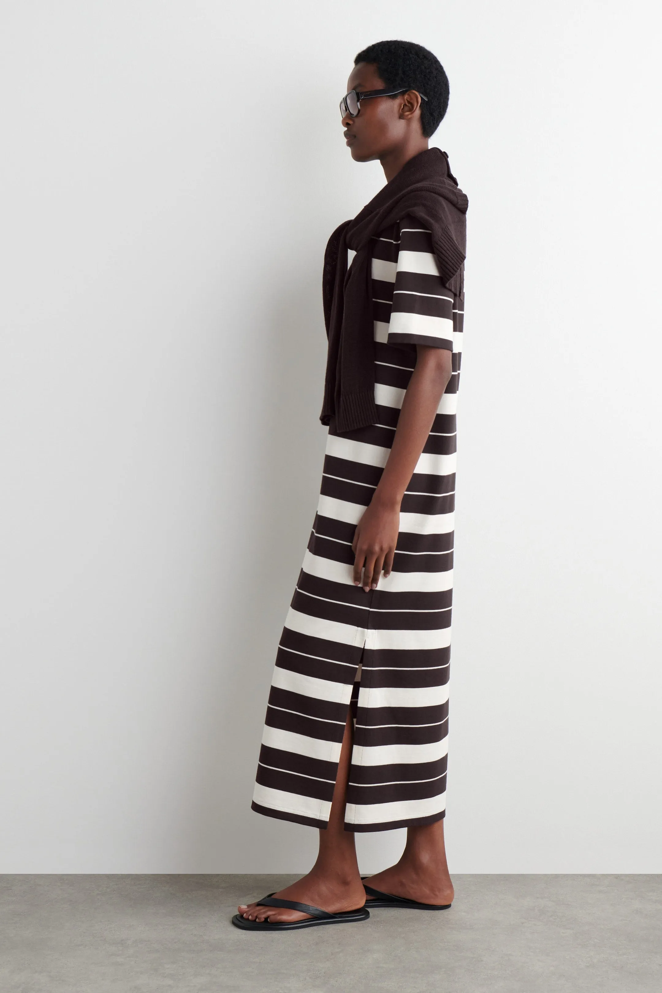 Cotton midi t-shirt dress