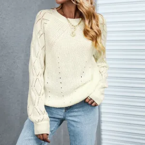 Cutout Raglan Sleeve Sweater
