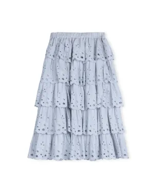 Davos - Eyelet Ruffle Skirt