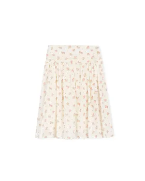 Derry - Dotted Floral Printed Skirt