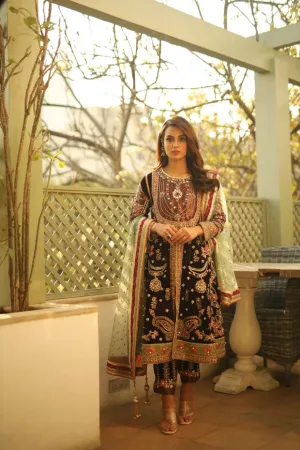 Designer Wedding Party Outfit in Plum Color #Y2018