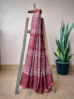 Dharti Rang | Maheshawari SiCo | Printed Practice Saree