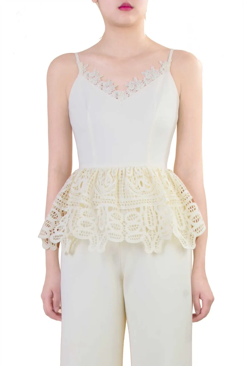 Diverlo Jumpsuit (Cream)