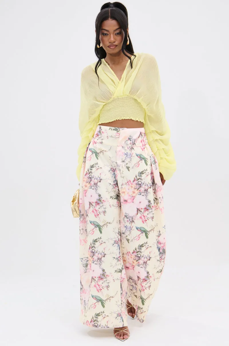 DIVINE RIGHT LONG SLEEVE BLOUSE TOP