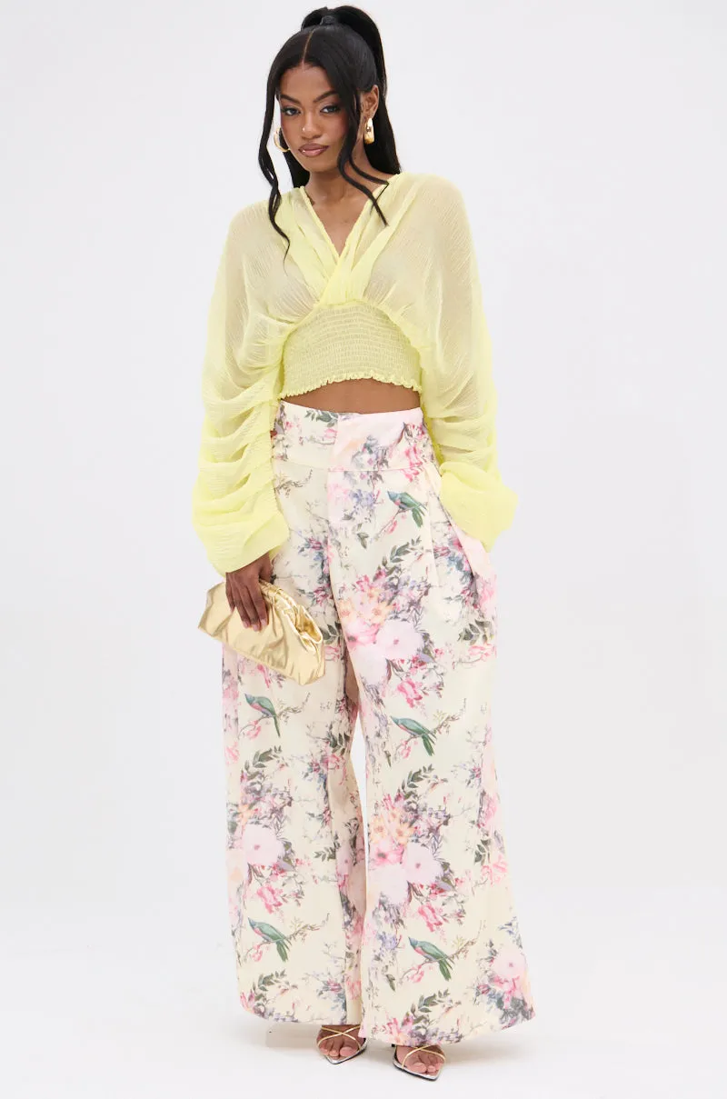 DIVINE RIGHT LONG SLEEVE BLOUSE TOP