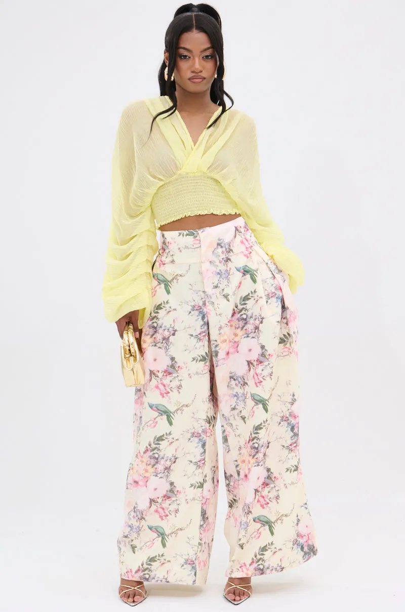 DIVINE RIGHT LONG SLEEVE BLOUSE TOP