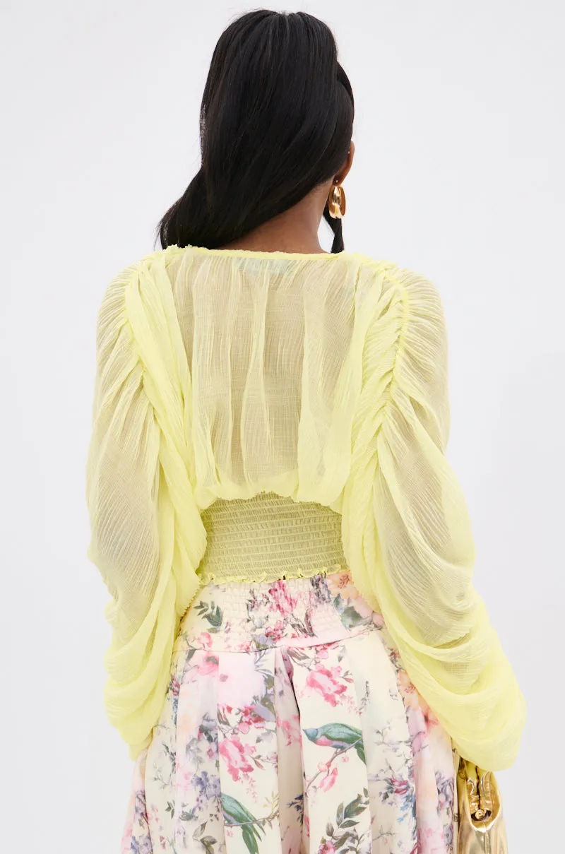 DIVINE RIGHT LONG SLEEVE BLOUSE TOP