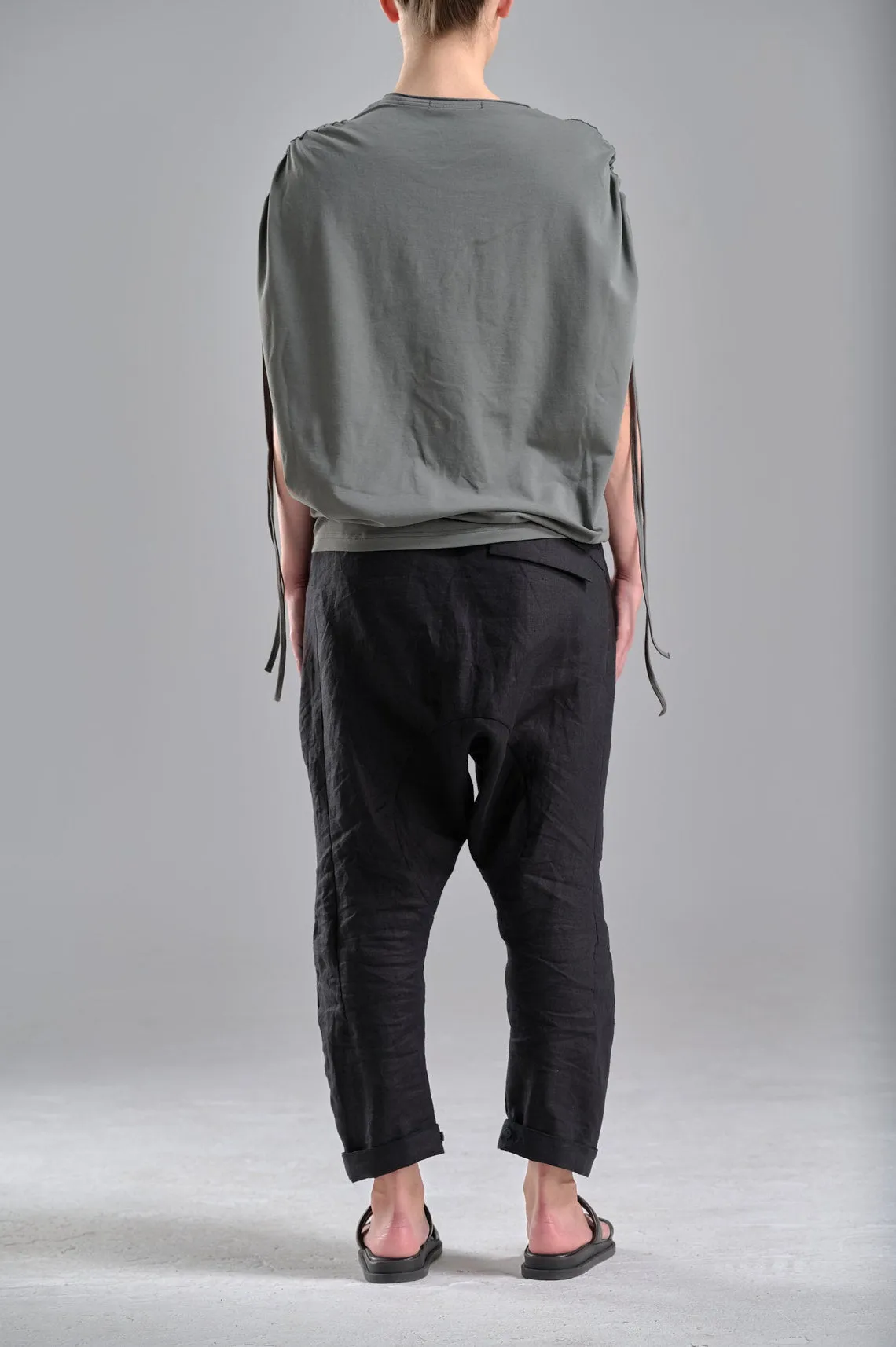 DRAPED SHOULDER LOOSE TOP