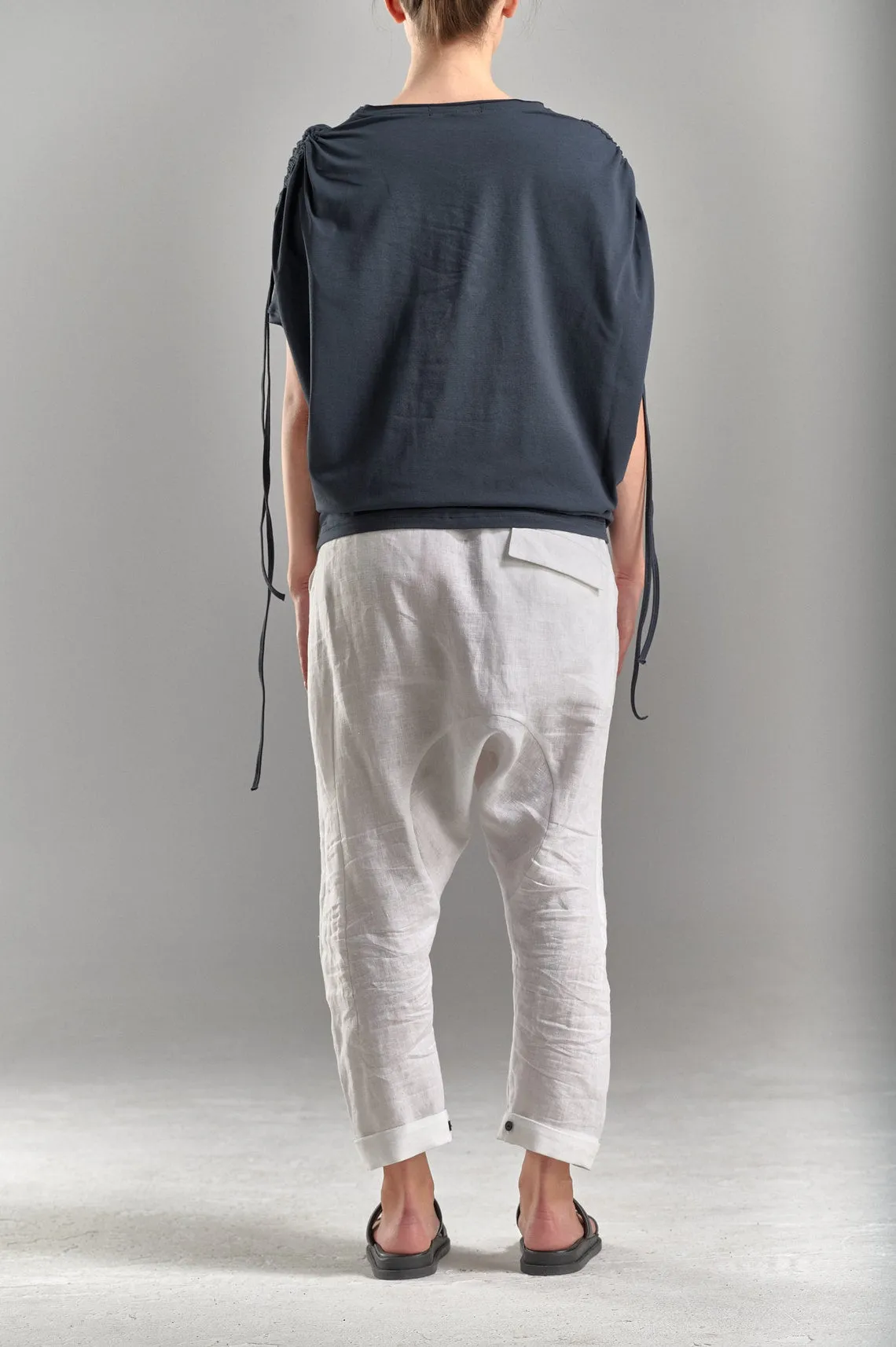 DRAPED SHOULDER LOOSE TOP