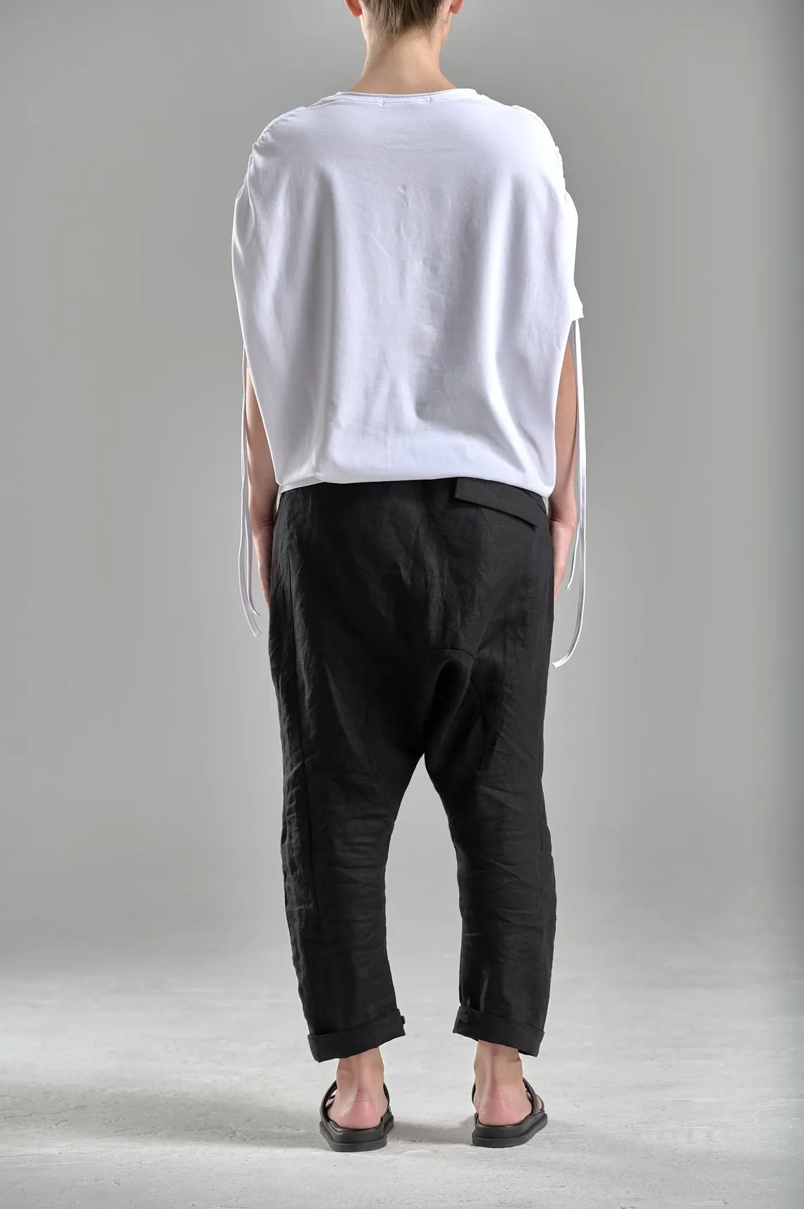 DRAPED SHOULDER LOOSE TOP