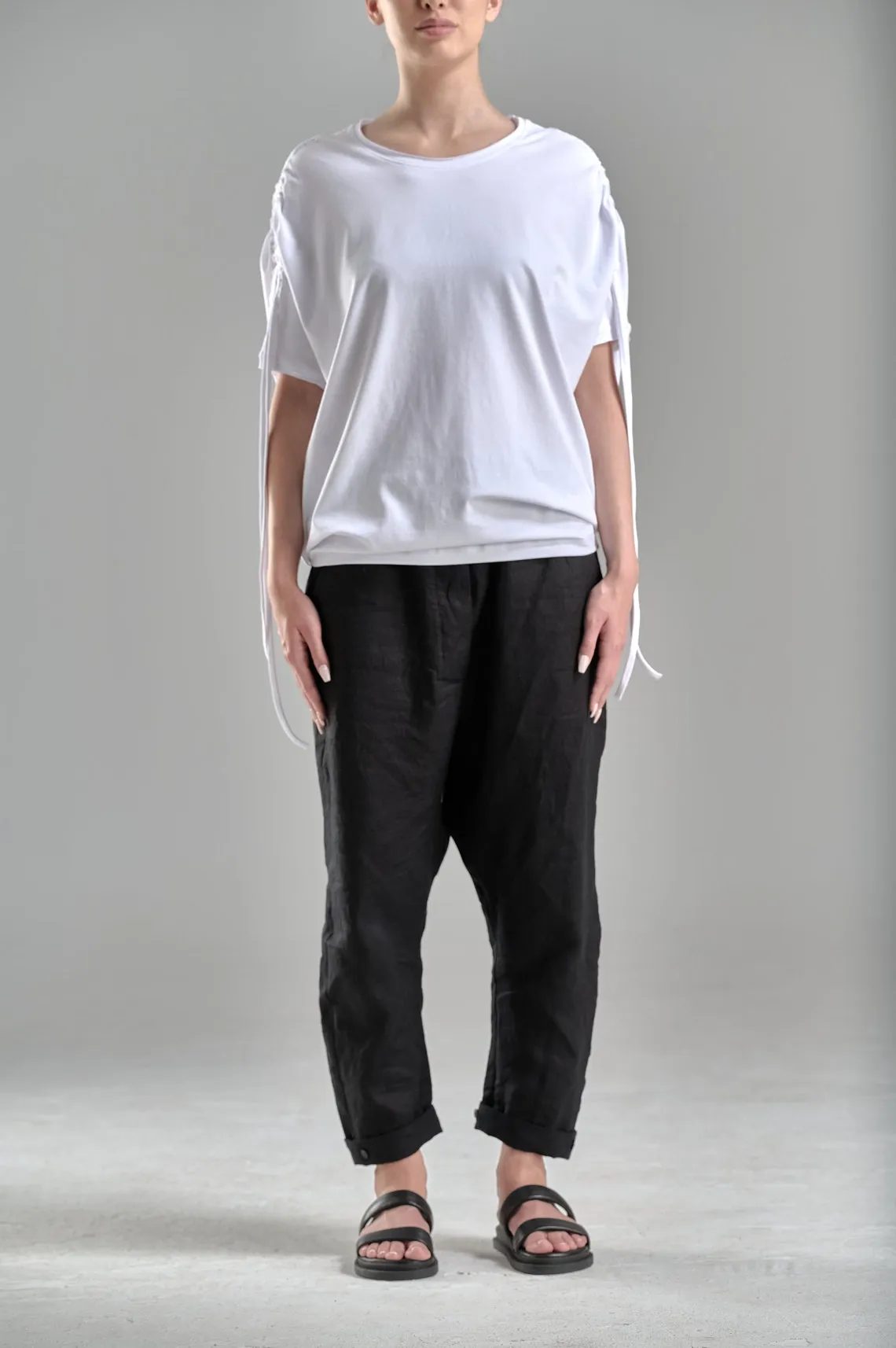 DRAPED SHOULDER LOOSE TOP