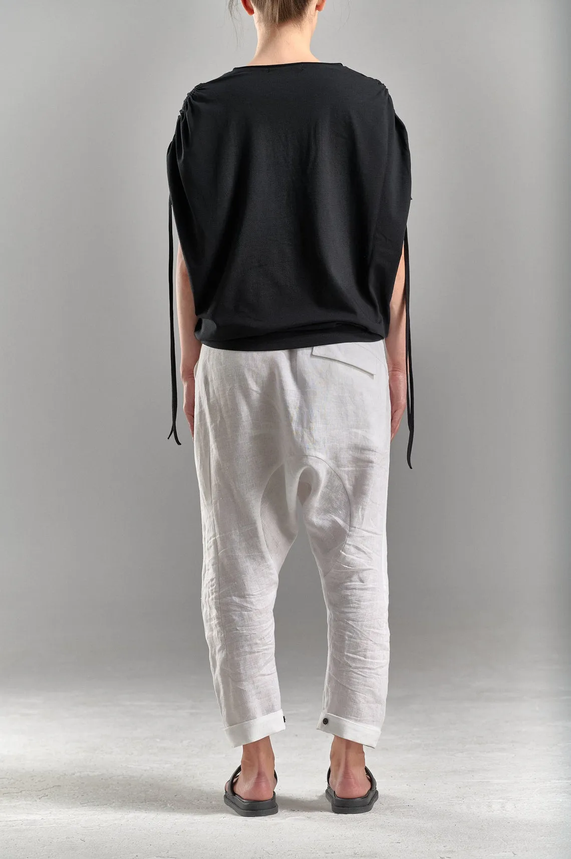 DRAPED SHOULDER LOOSE TOP