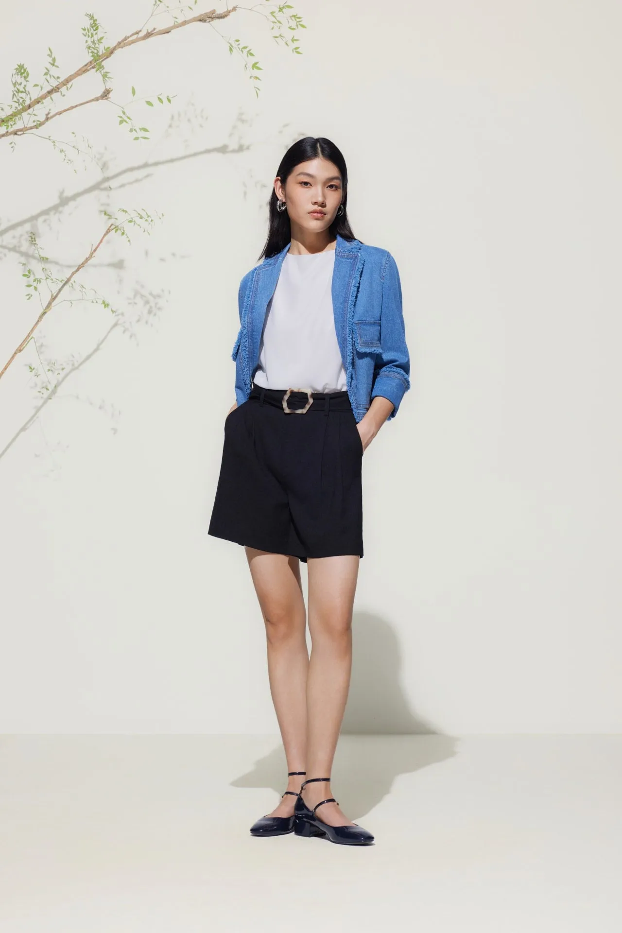 Drapped Neck Blouse